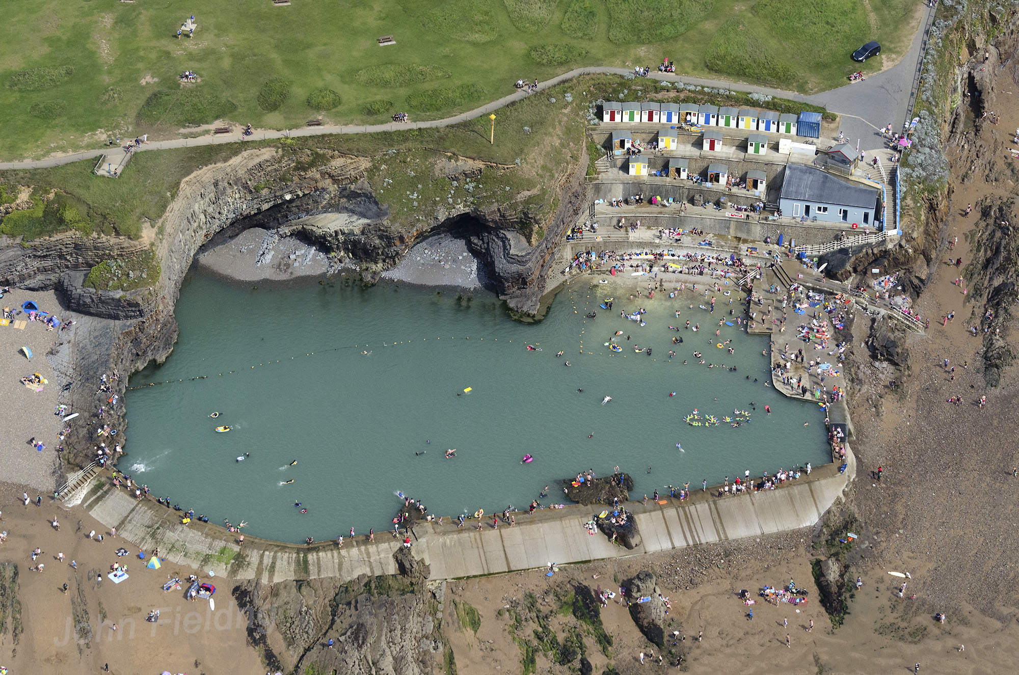 Aerial view of Bude Sea Pool