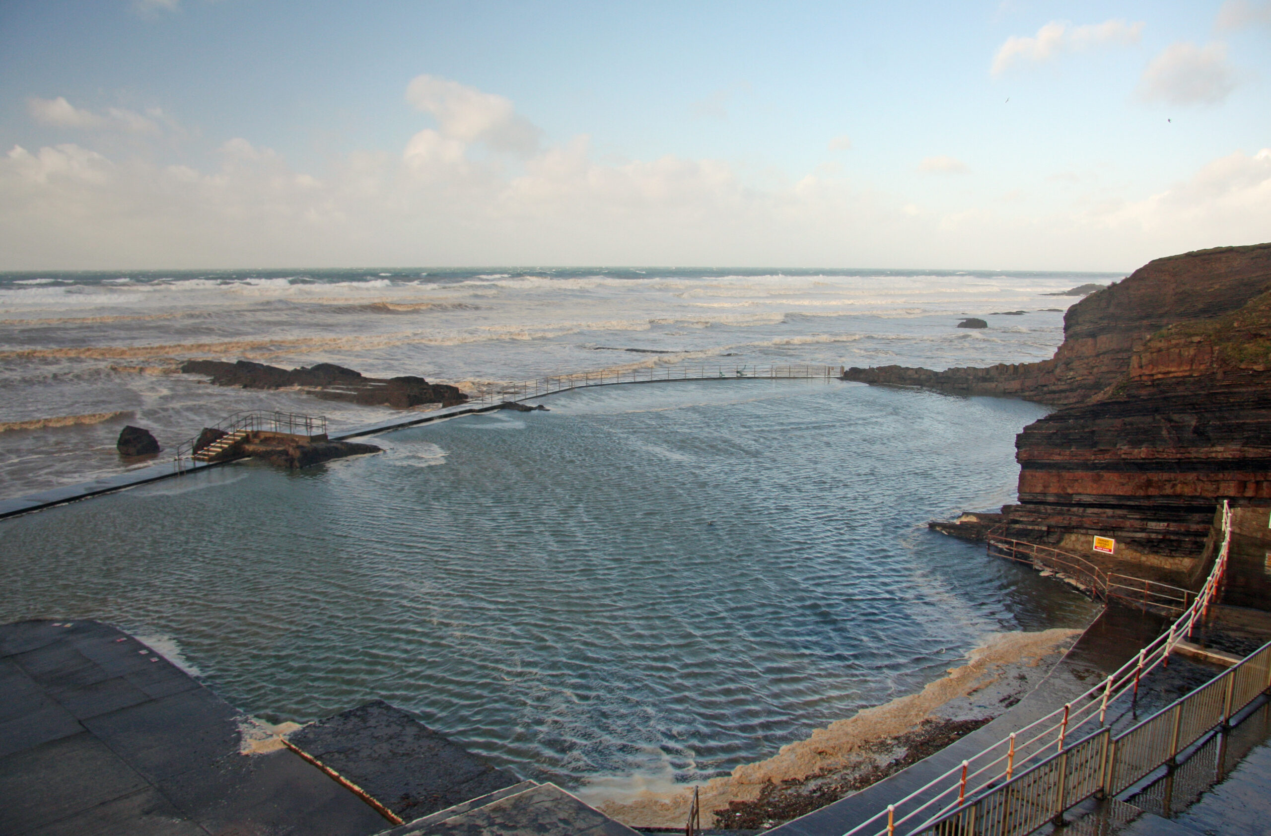 Bude Sea Pool beside Summerleaze Beach