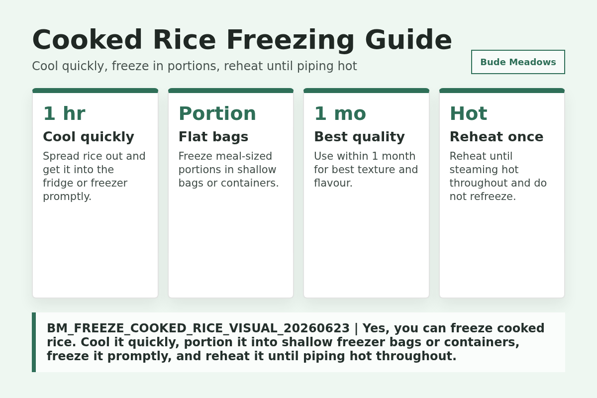 Can You Freeze Cooked Rice? How to Cool, Freeze and Reheat It