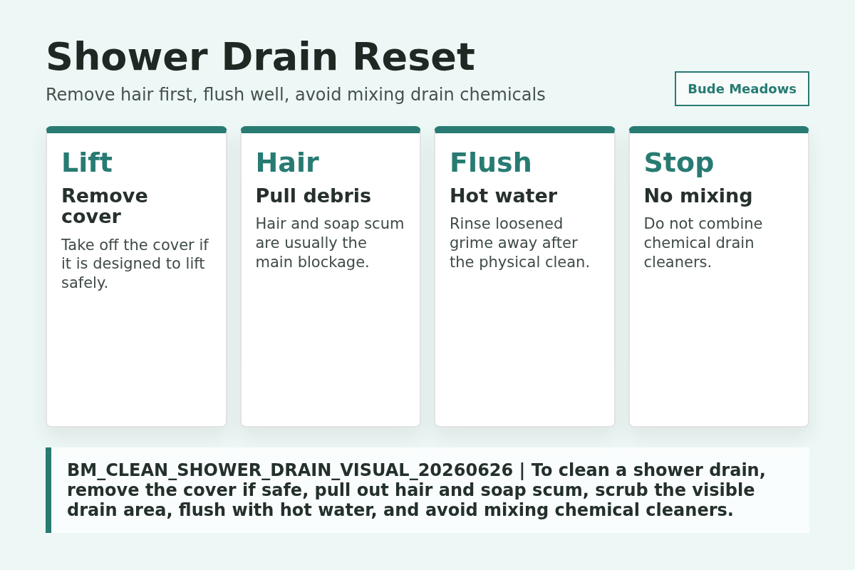 Shower Drain Reset