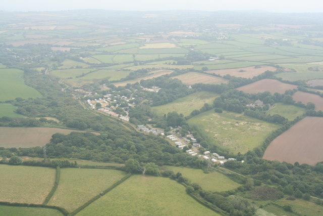 Illustrative campsite in Cornwall