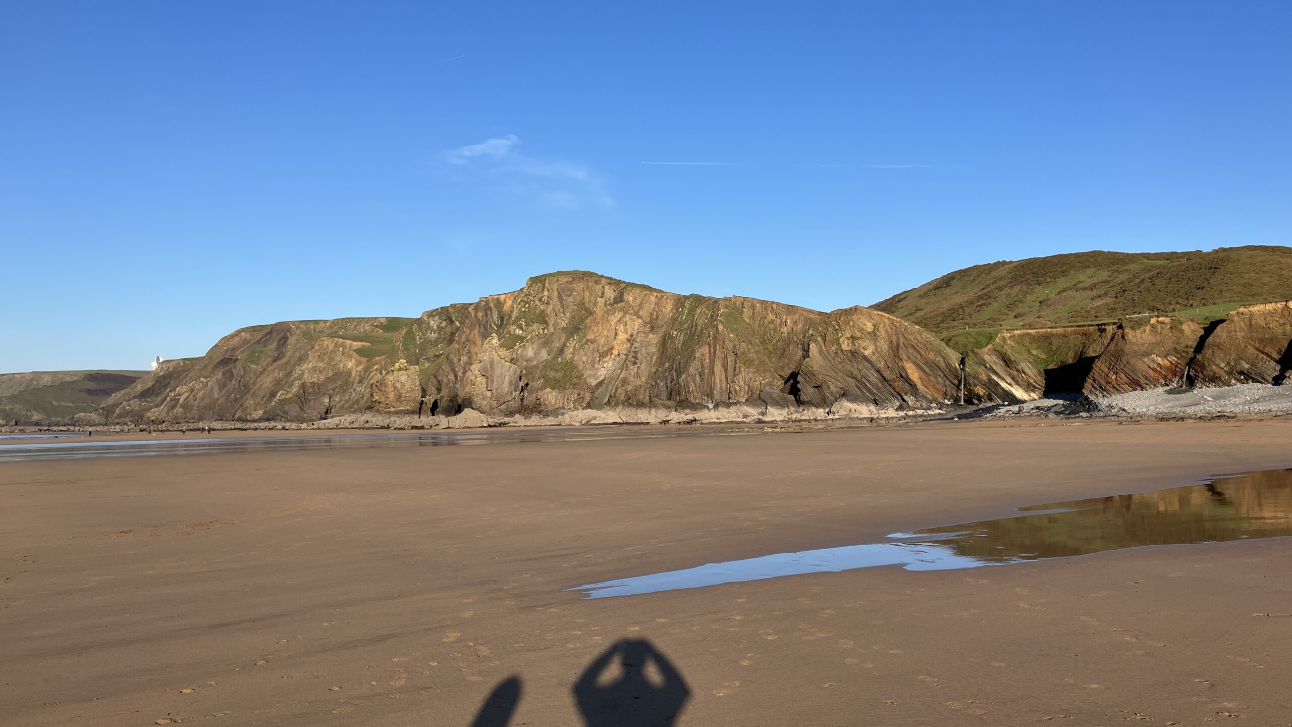 Cliffs at Sandymouth Beach near Bude in Cornwall