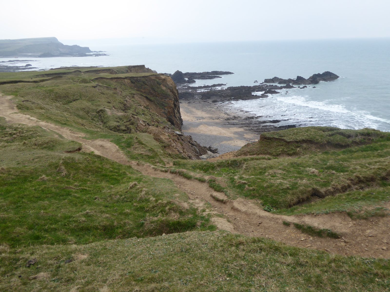 South West Coast Path at Crooklets near Bude