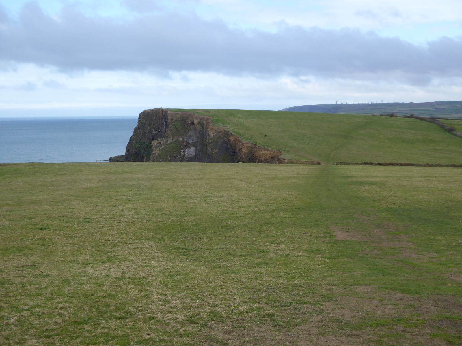 South West Coast Path on Efford Down near Bude