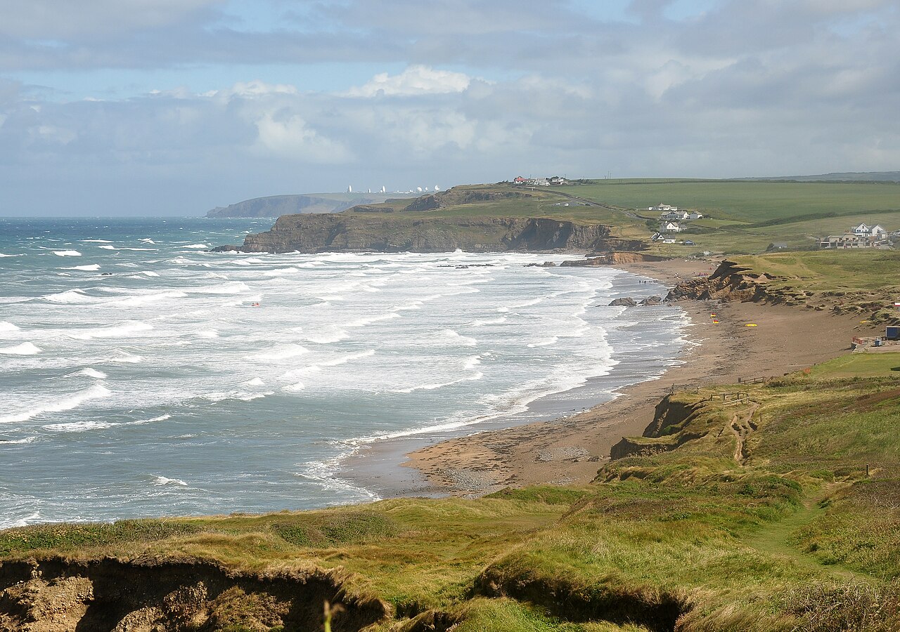 Widemouth Bay on the North Cornwall coast