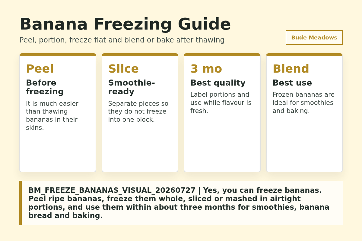 Banana Freezing Guide