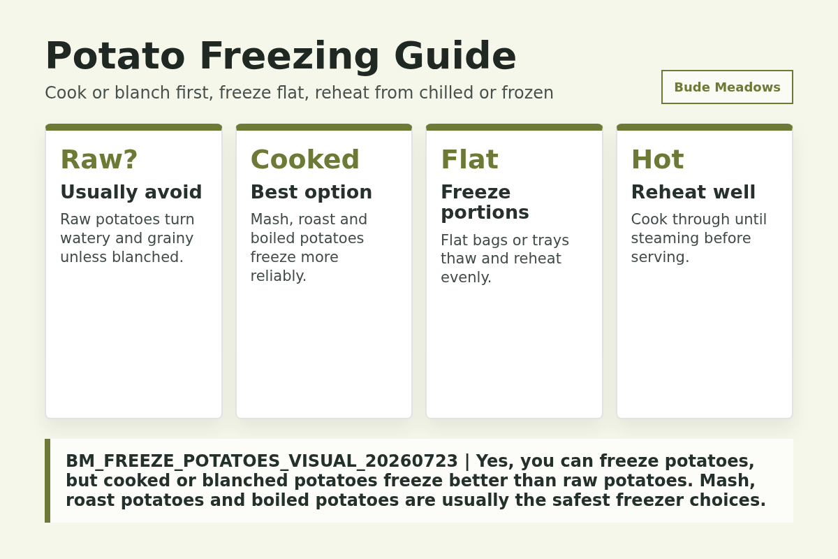 Potato Freezing Guide