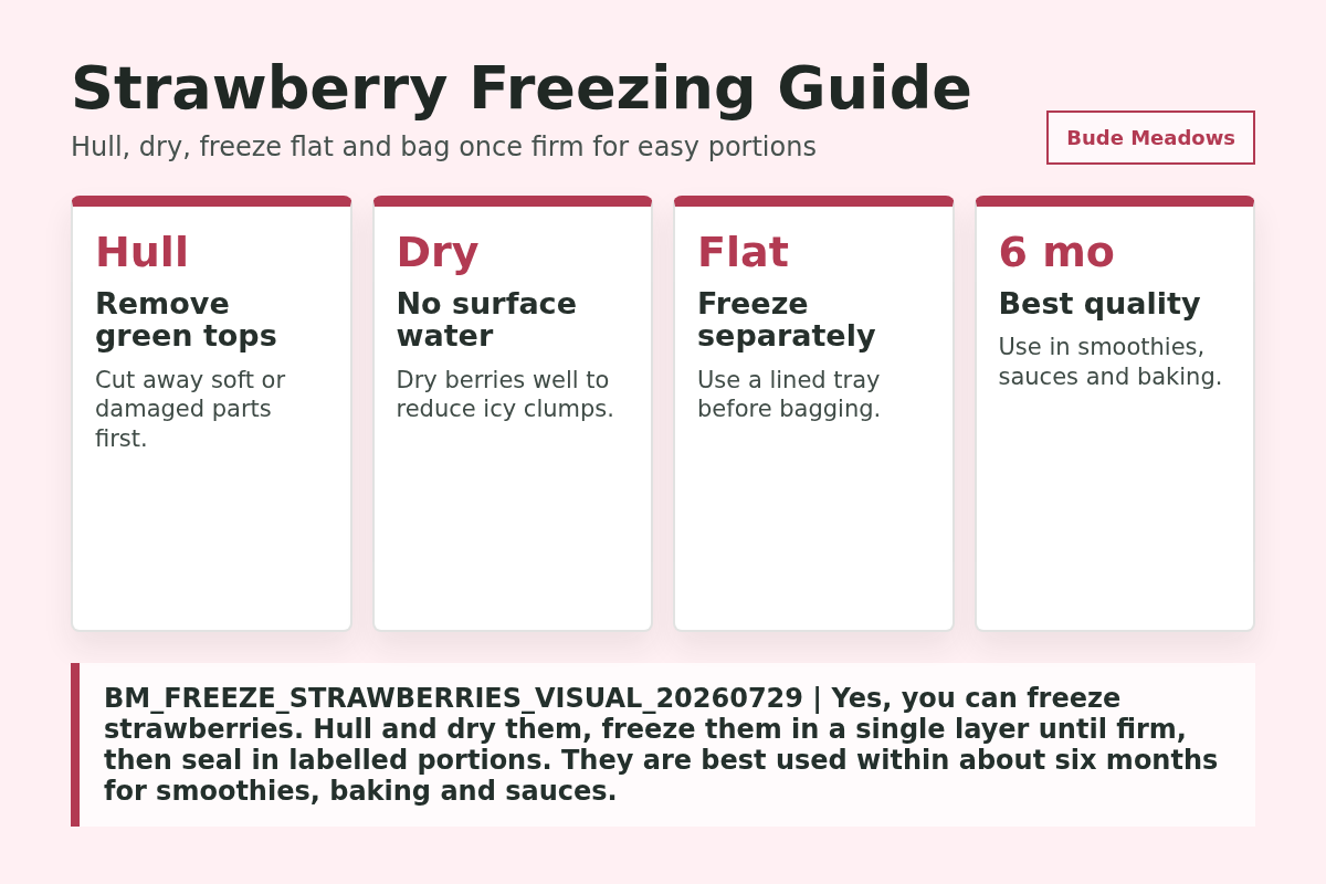 Strawberry Freezing Guide