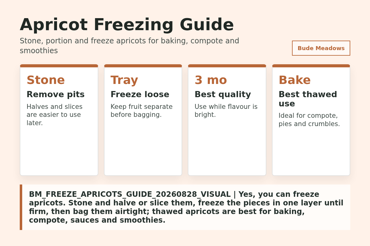 Apricot Freezing Guide