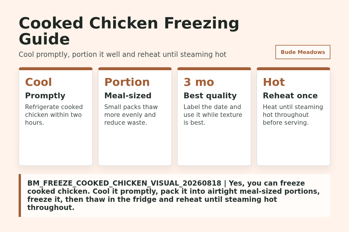Cooked Chicken Freezing Guide