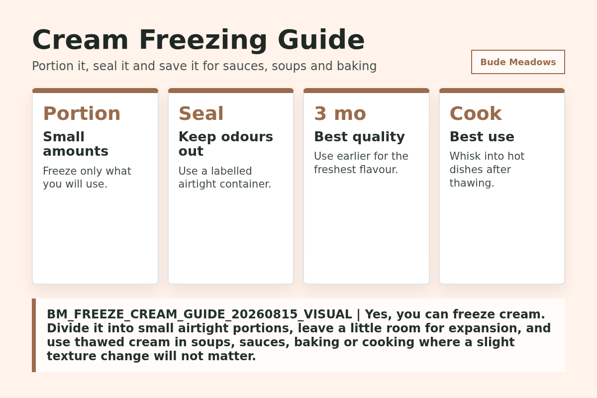 Cream Freezing Guide