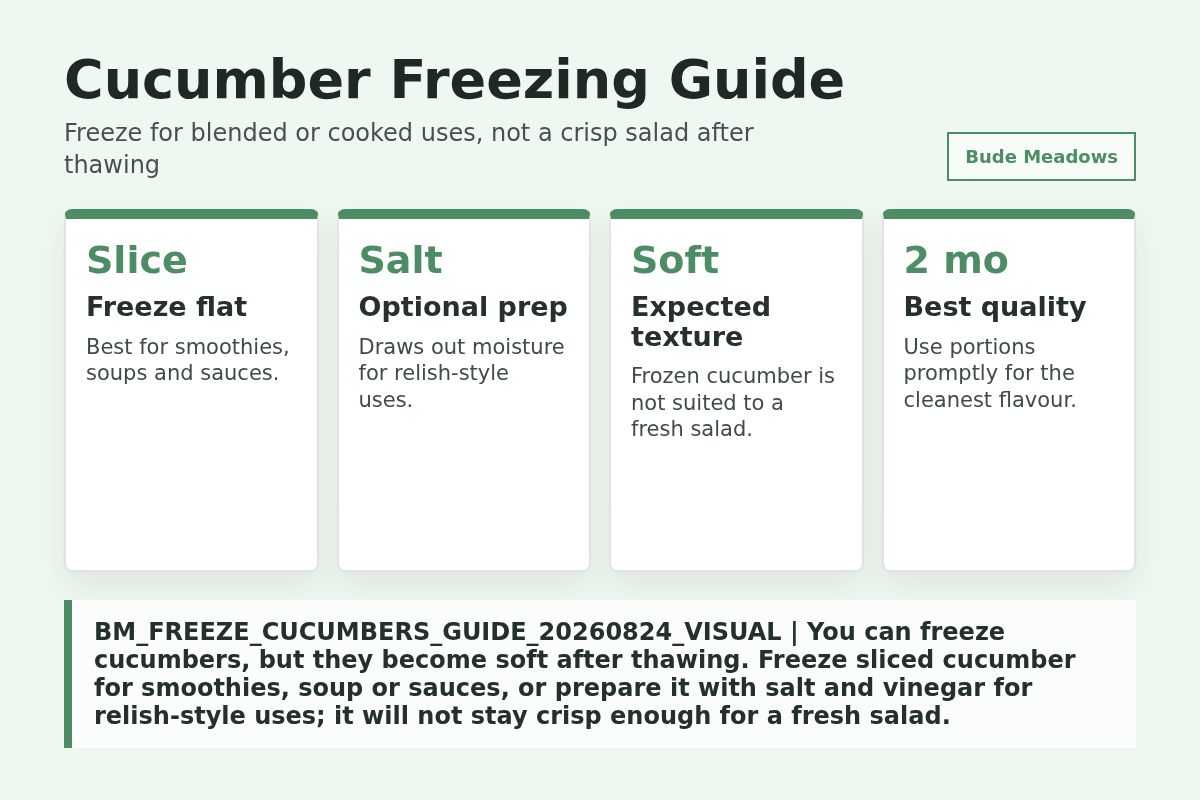 Cucumber Freezing Guide