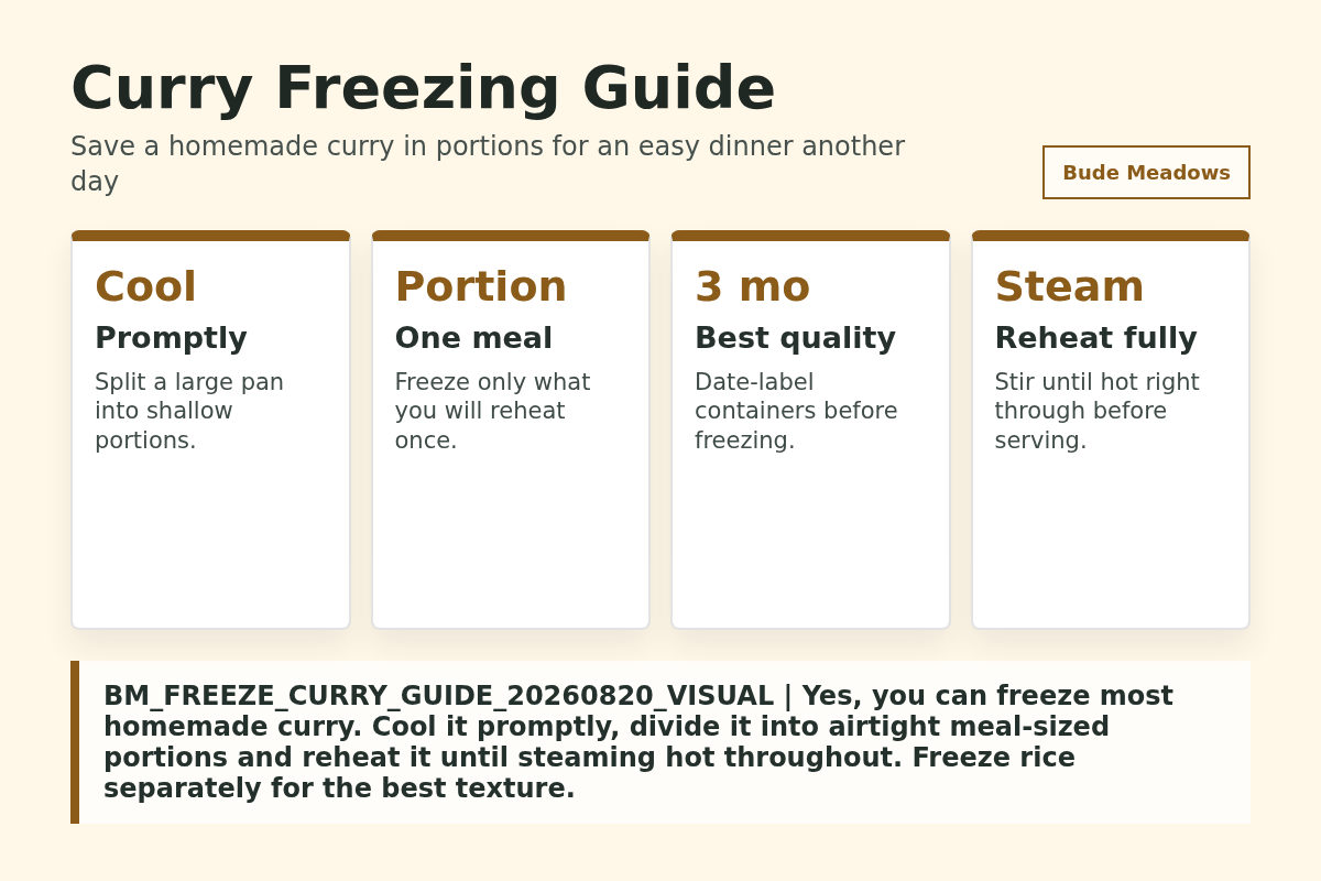 Can You Freeze Curry? How to Cool, Freeze and Reheat It