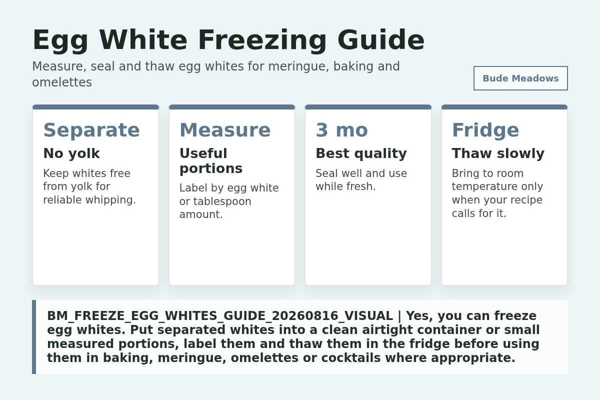 Egg White Freezing Guide