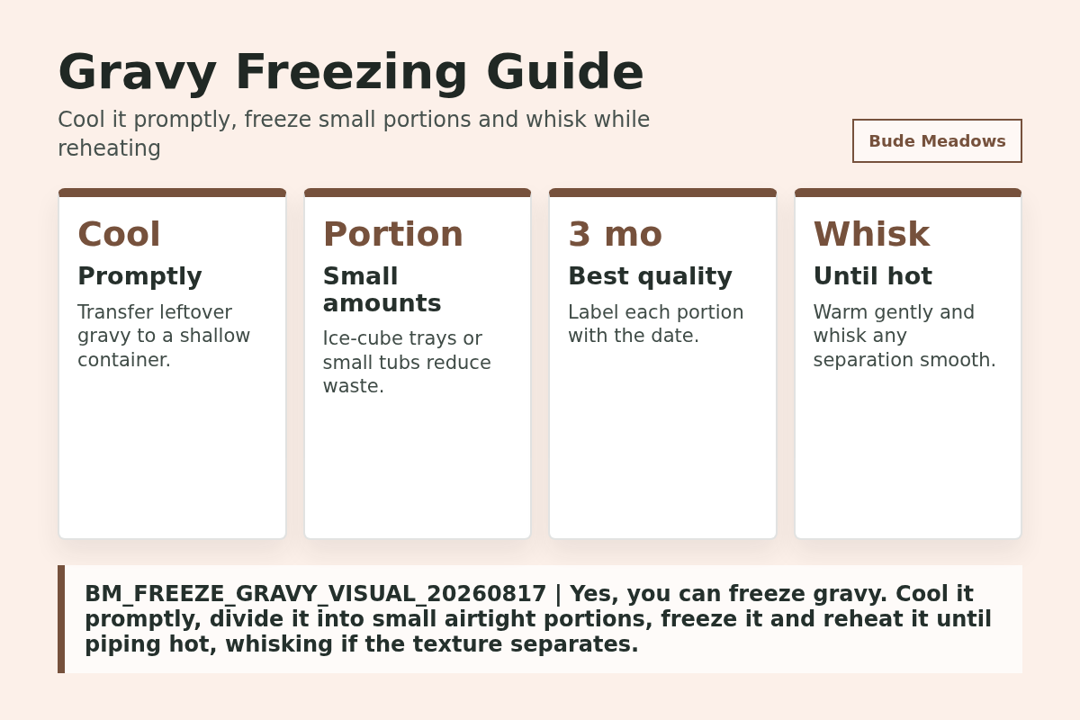 Gravy Freezing Guide