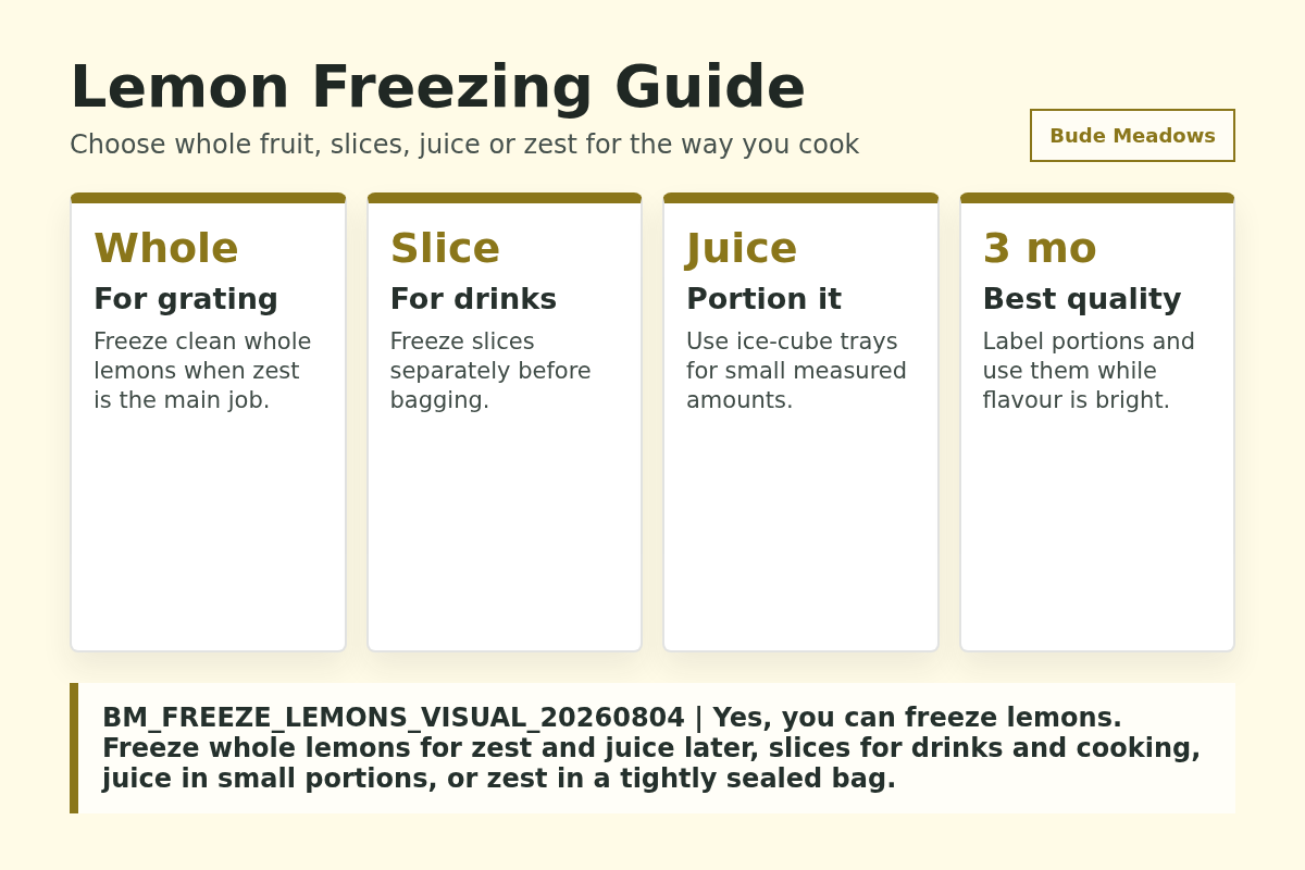 Lemon Freezing Guide