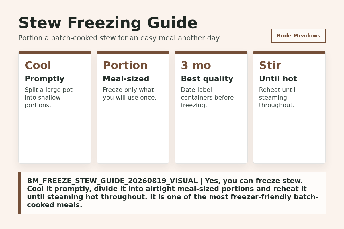 Can You Freeze Stew? How to Freeze and Reheat It Safely