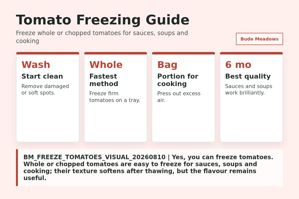Tomato Freezing Guide