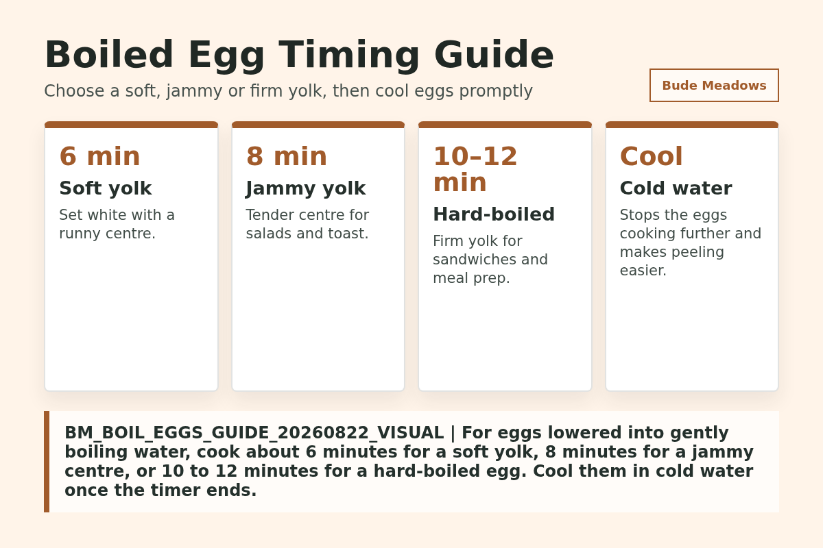 Boiled Egg Timing Guide