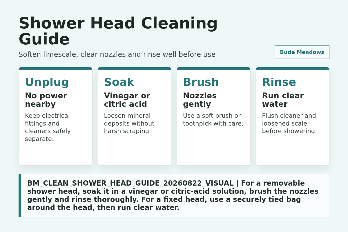 Shower Head Cleaning Guide