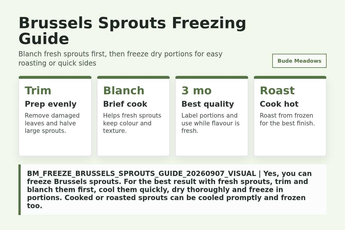 Can You Freeze Brussels Sprouts? Raw, Blanched and Cooked