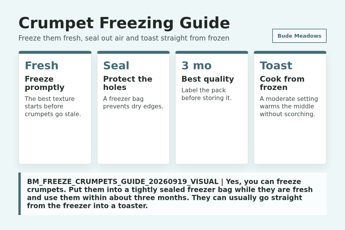 Crumpet Freezing Guide