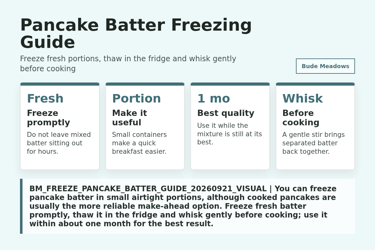 Pancake Batter Freezing Guide