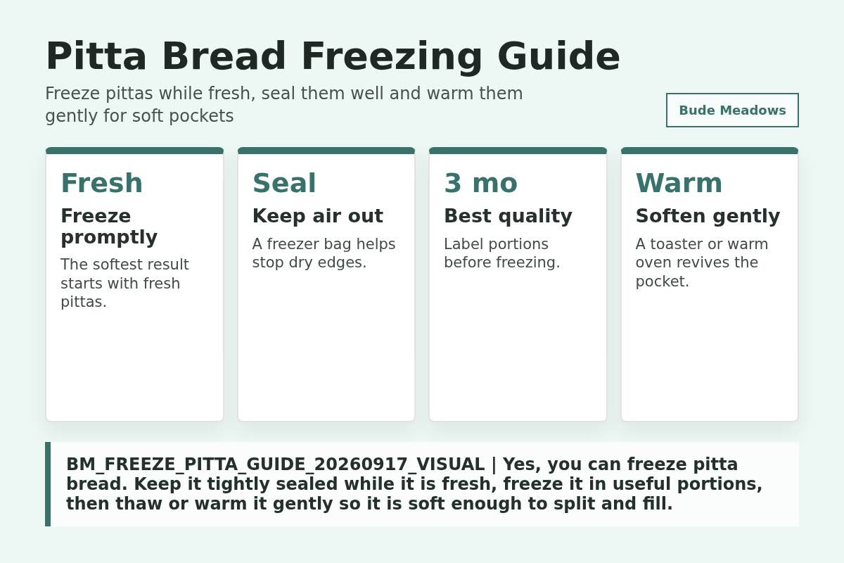 Pitta Bread Freezing Guide