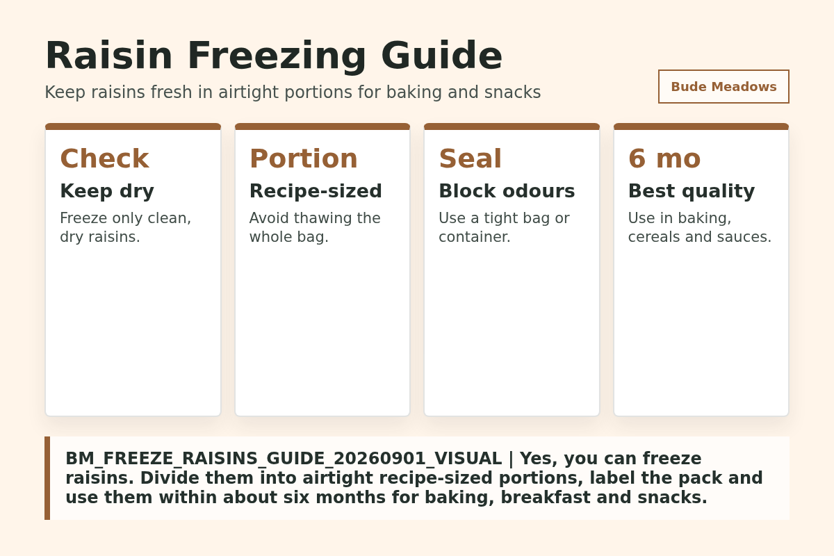Raisin Freezing Guide