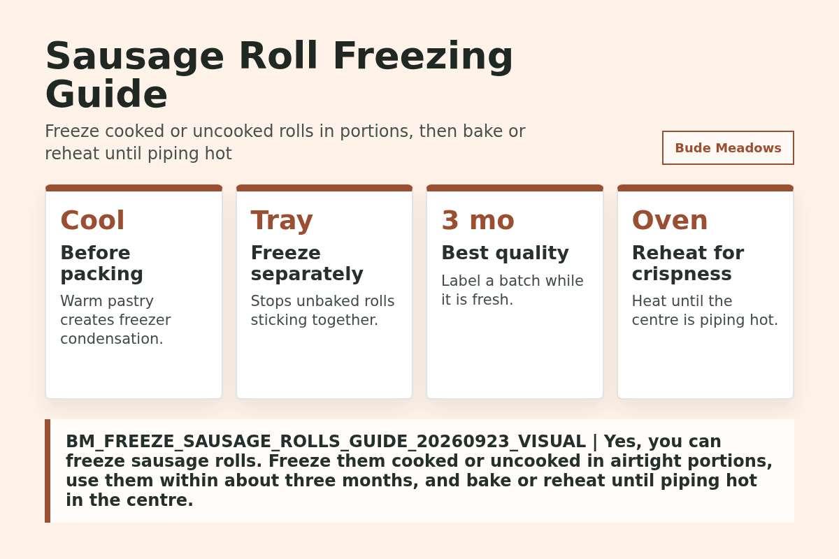 Can You Freeze Sausage Rolls? Cooked, Uncooked and Leftovers