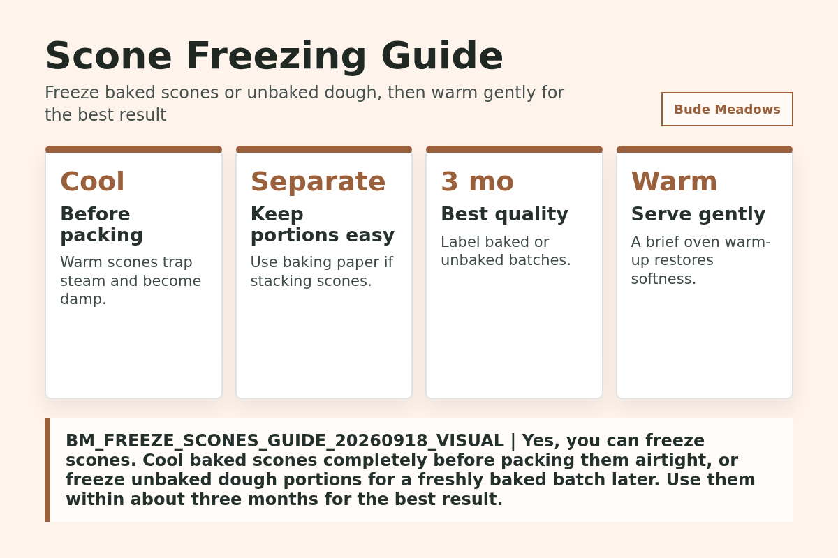 Scone Freezing Guide